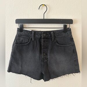 Retro High Rise Denim Shorts